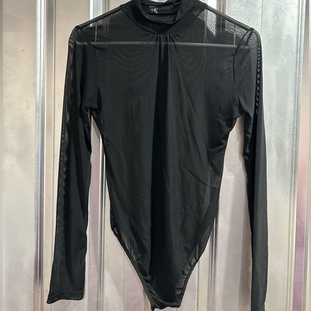 Black Sheer Bodysuit, size M